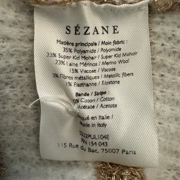 Sezane Trudy Jumper Ecru Gold - Picture 10 of 12